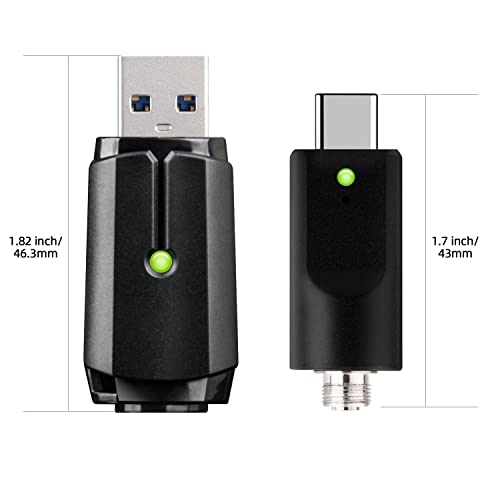 UNDERBRIDGES Smart USB Charger, Compatible for Adapter/Type - C with LED Indicator, Intelligent Overcharge Protection-2 Pack