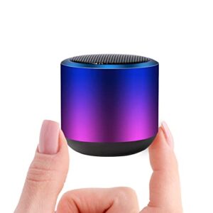 aresrora small bluetooth speaker,tiny wireless bluetooth speaker, mini enhanced bass colorful metal case built in mic, tf card play for outdoor,hiking,travel (blue)