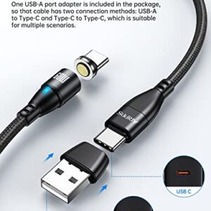 Aripps USB C to USB C Magnetic Charging Cable[3-Pack, 3.3ft/6.6ft/6.6ft], 60W/3A Fast Charging USB Type C Charger Cord Compatible with Samsung Galaxy S21/S21+ Ultra 5G, S20/S20, Pixel, Switch & More