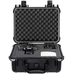 Eylar Protective Hard Camera Case Water & Shock Proof w/Foam TSA Approved 13.37 Inch 11.62 Inch 6 Inch Black