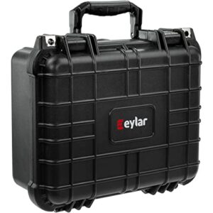 Eylar Protective Hard Camera Case Water & Shock Proof w/Foam TSA Approved 13.37 Inch 11.62 Inch 6 Inch Black