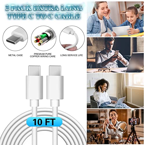 Samsung USB C Charger,Samsung Charger Fast Charging Type C Block,25W USB C Wall Charger,2Pack 10FT Quick USB C Cable for Samsung Galaxy S23 Ultra/S23/S23+/S22/S22Ultra/S22+/S21/S21 Ultra/S21+/S20Ultra