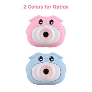 Wennzy Mini Cartoon Kids Digital Camera 1080P Digital Video Camera for Kids Dual Lens 2.0 Inch IPS Screen 4X Zoom Built-in Battery Perfect Birthday for Boys Girls