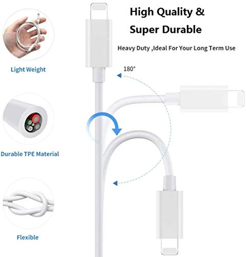 Aux Cord for iPhone 11 12 13, 3.3ft White [Apple MFi Certified] Lightning to 3.5mm AUX Audio Cable Compatible with iPhone 13 12 11 XS XR X 8 7 6 for Home Car Stereo/Headphone/Speaker, Support All iOS