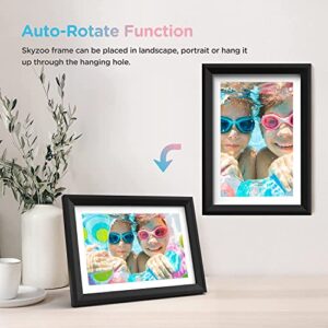 Skyzoo Frame: 10.1'' WiFi Digital Picture Frame, 1280x800 IPS Touch Screen Smart Digital Photo Frame, Share Photos and Videos Remotely via APP, Gift for Friends and Family