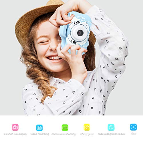 Jopwkuin Mini Camera, Playback X5S Children Camera Durable for Thanksgiving for Birthday for Christmas for Children(Blue)