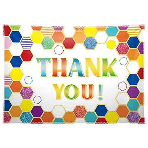 68x45inch Thank You Backdrop Thanks to Staff Teachers Professors Doctors Banner National Nurse's Day Photography Background Essential Employees First Responders Suppor Party Decorations