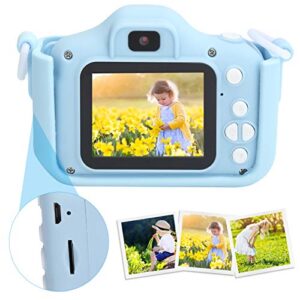 Jopwkuin Mini Camera, X5S Children Camera Environmentally Friendly for Thanksgiving for Children for Christmas for Birthday(Blue)