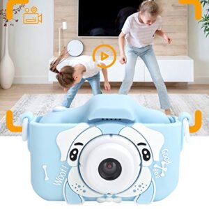 Jopwkuin Mini Camera, X5S Children Camera Environmentally Friendly for Thanksgiving for Children for Christmas for Birthday(Blue)