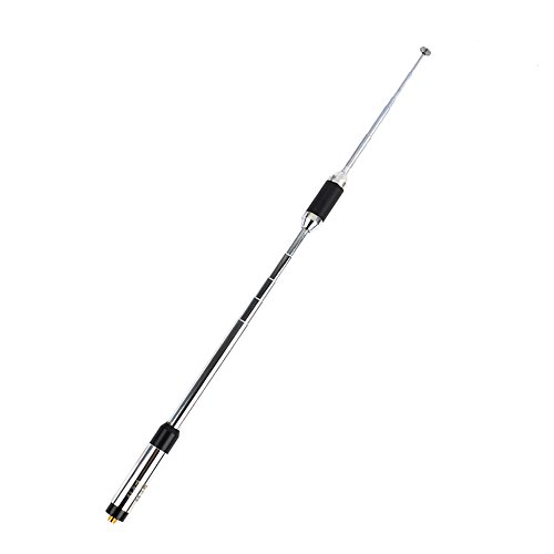 TWAYRDIO RH770 SMA-Female Telescopic Handheld Ham Radio Antenna 2m 70cm VHF UHF Replacement Extendable Antenna High Gain fit Kenwood TK-360 TK-370 TK-3200 Walkie Talkie