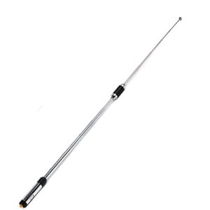 TWAYRDIO RH770 SMA-Female Telescopic Handheld Ham Radio Antenna 2m 70cm VHF UHF Replacement Extendable Antenna High Gain fit Kenwood TK-360 TK-370 TK-3200 Walkie Talkie