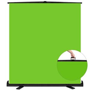 upgrade green screen size 61.1×72.5” upgrade version collapsible chromakey panel base frame all in one portable design punch-free set up easy lock for photo live game tiktok video (148x190cm)
