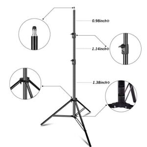 EMART Photo Video Studio 20 ft Wide 10 ft Tall Adjustable Heavy Duty Photography Backdrop Stand, Background Support System Kit with 3 Stands, 8 Spring Clamps, 1 Carrying Bag