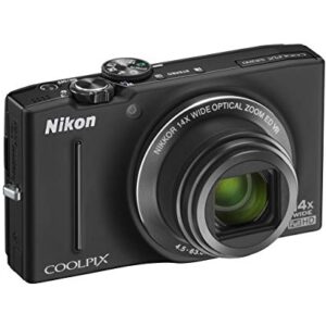 Nikon COOLPIX S8200 16.1 MP CMOS Digital Camera with 14x Optical Zoom NIKKOR ED Glass Lens and Full HD 1080p Video (Black) (Discontinued by Manufacturer) (Renewed)