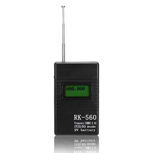 ciciglow portable handheld frequency counter,50mhz-2.4ghz frequency accurate radio frequency test,with antenna one-key operation,suitable for dcs and ctcss testing