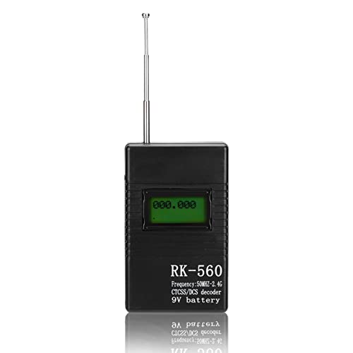 ciciglow Portable Handheld Frequency Counter,50MHz-2.4Ghz Frequency Accurate Radio Frequency Test,with Antenna One-Key Operation,Suitable for DCS and CTCSS Testing