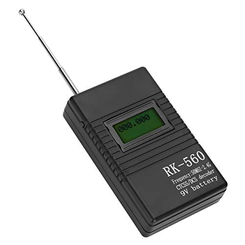 ciciglow Portable Handheld Frequency Counter,50MHz-2.4Ghz Frequency Accurate Radio Frequency Test,with Antenna One-Key Operation,Suitable for DCS and CTCSS Testing