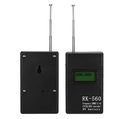 ciciglow Portable Handheld Frequency Counter,50MHz-2.4Ghz Frequency Accurate Radio Frequency Test,with Antenna One-Key Operation,Suitable for DCS and CTCSS Testing