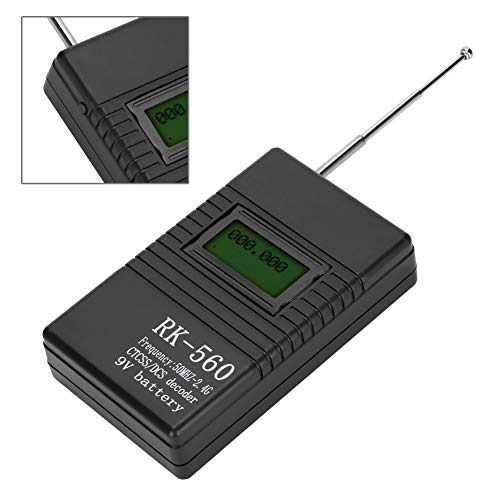 ciciglow Portable Handheld Frequency Counter,50MHz-2.4Ghz Frequency Accurate Radio Frequency Test,with Antenna One-Key Operation,Suitable for DCS and CTCSS Testing