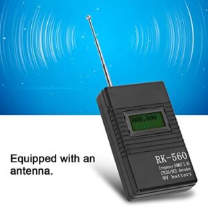 ciciglow Portable Handheld Frequency Counter,50MHz-2.4Ghz Frequency Accurate Radio Frequency Test,with Antenna One-Key Operation,Suitable for DCS and CTCSS Testing