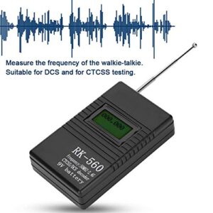 ciciglow Portable Handheld Frequency Counter,50MHz-2.4Ghz Frequency Accurate Radio Frequency Test,with Antenna One-Key Operation,Suitable for DCS and CTCSS Testing