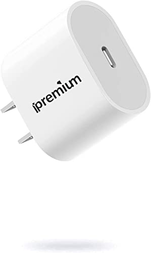 ipremium 25W USB C Power Delivery Charger Type C Wall Adapter, USB C Charger Block for iPhone 14 Pro/14 Pro Max/14 Plus, iPhone 13/13 Pro/ 13 Pro Max, iPhone 12/12 Pro Max