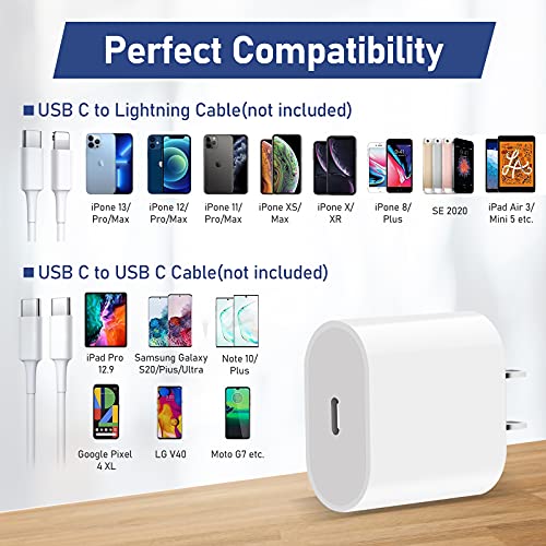 ipremium 25W USB C Power Delivery Charger Type C Wall Adapter, USB C Charger Block for iPhone 14 Pro/14 Pro Max/14 Plus, iPhone 13/13 Pro/ 13 Pro Max, iPhone 12/12 Pro Max