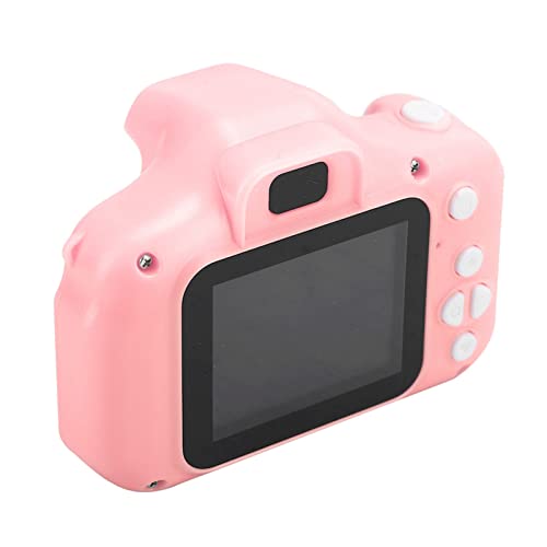 Jopwkuin Kids Selfie Camera, Mini Camera Rechargeable Taking Pictures DIY Photos Kids Camera Toys with 2.0in Color Screen Cartoon Photo Frames for Birthday Gifts(Pink)