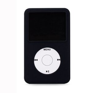 silicone skin case for ipod classic 3 80g 120g 3th generation 160g flexible rubber mp3 player cover cases (black)