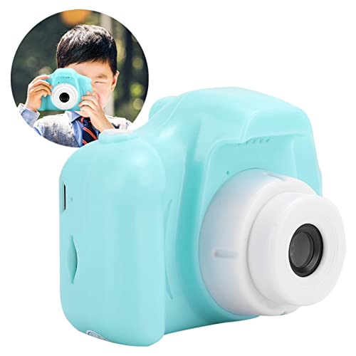 Jopwkuin Kids Selfie Camera, Mini Camera Rechargeable Taking Pictures DIY Photos Kids Camera Toys with 2.0in Color Screen Cartoon Photo Frames for Birthday Gifts(Green)