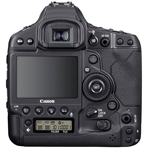 Canon EOS-1D X Mark III DSLR Camera (Body Only) (3829C002), 128GB CFexpress Card, 2 x LP-E19 Battery, Case, Corel Photo Software, LED Light, Flex Tripod, Hand Strap, Memory Wallet + More (Renewed)