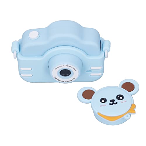 VGEBY Kids Camera, Cartoon Cute Kids Digital Camera Children Multilanguage DV Camera for Boys Girls(Blue)