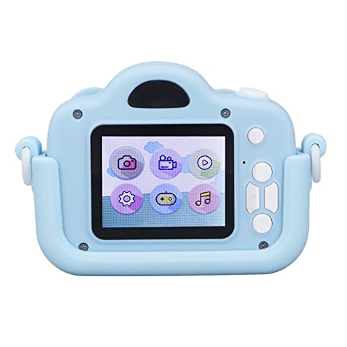 VGEBY Kids Camera, Cartoon Cute Kids Digital Camera Children Multilanguage DV Camera for Boys Girls(Blue)