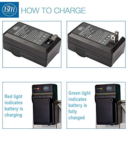 BM Premium LP-E10 Battery and Charger Kit for Canon EOS Rebel T3, T5, T6, T7, Kiss X50, Kiss X70, EOS 1100D, EOS 1200D, EOS 1300D, EOS 2000D Digital Camera