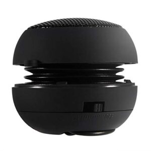 Qinlorgo Mini Speaker, Retractable Speaker with USB Charging Cable, 3.5mm Audio Interface Portable Speaker for MP3, MP4, MP5, Mobile Phones, Computers(Black, 12)