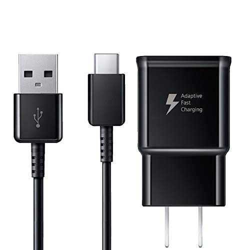 ILineX Adaptive Fast Charger with USB Type C Cable [ 4FT ] Compatible with Samsung Galaxy S10, S9, S8, S9 Plus,Note 10, 8, 9 Wall Charging Kit Set { 1X Cable & 1X Adapter} Up to Fast Charging