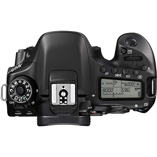 Canon EOS 80D DSLR Camera (Body Only) (1263C004), 64GB Memory Card, Case, Corel Photo Software, LPE6 Battery, External Charger, Card Reader, HDMI Cable, Cleaning Set + More (Renewed)