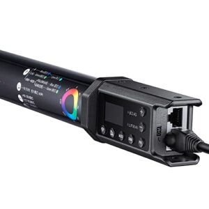 Godox TL120 Full-Color RGB Tube Light, CRI 96 TLCI 98, Color Temper 2700K~6500K, 0-100% Dimmable, 39 FX Effects, 2600mAh Built-in Lithium Battery, Smartphone APP, DMX Control (1PCS)