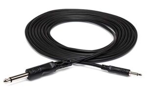 hosa cmp-303 3.5 mm ts to 1/4″ ts mono interconnect cable, 3 feet, speaker
