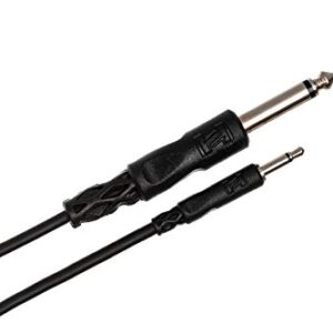 Hosa CMP-303 3.5 mm TS to 1/4" TS Mono Interconnect Cable, 3 feet, Speaker