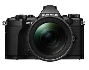 olympus om-d e-m5 mark ii kit, micro four thirds system camera + m.zuiko 12-40 mm pro universal zoom black
