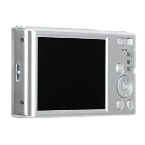 4K HD Camera, 16x Digital Zoom, Plastic Body, Builtin Fill Light, 44 MP for Recording (Silver)