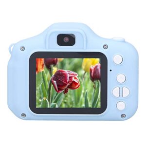 Vikye 1080P Children Camera, 20MP Portable Digital Children Camera Toy (Pink) Support up to 32GB Memory Card(Blue)