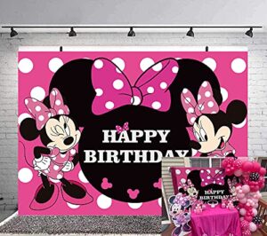 gch cartoon photography backdrop girl 1st birthday background princess girls hot pink decoration for kids baby shower party supplies banner studio props customized backdrops 7x5ft