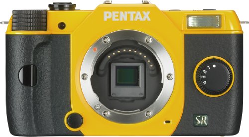 Pentax Q7 12.4MP Mirrorless Digital Camera with 3-Inch LCD - Body Only (Yellow) (OLD MODEL)