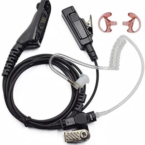 3'2 Wire Earpiece and Mic Acoustic Tube Noise Reduction Reinforced Compatible with Motorola XPR 6500 XPR 6550 XPR 6580 XPR 7000 XPR 7550 XiR P8200 XiR P8268 APX 6000 APX 8000 Two Way Radio