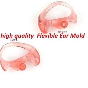 3'2 Wire Earpiece and Mic Acoustic Tube Noise Reduction Reinforced Compatible with Motorola XPR 6500 XPR 6550 XPR 6580 XPR 7000 XPR 7550 XiR P8200 XiR P8268 APX 6000 APX 8000 Two Way Radio