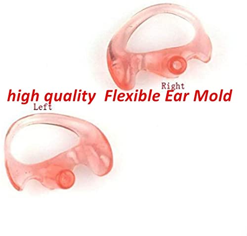 3'2 Wire Earpiece and Mic Acoustic Tube Noise Reduction Reinforced Compatible with Motorola XPR 6500 XPR 6550 XPR 6580 XPR 7000 XPR 7550 XiR P8200 XiR P8268 APX 6000 APX 8000 Two Way Radio