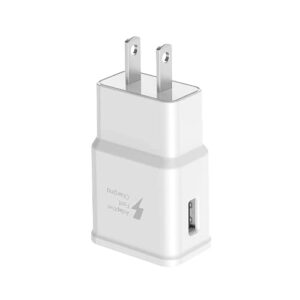 usb wall charger block charging phone cube box power adapter – white