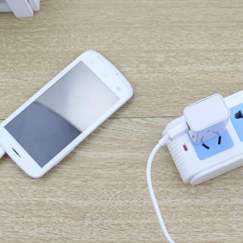 USB Wall Charger Block Charging Phone Cube Box Power Adapter - White